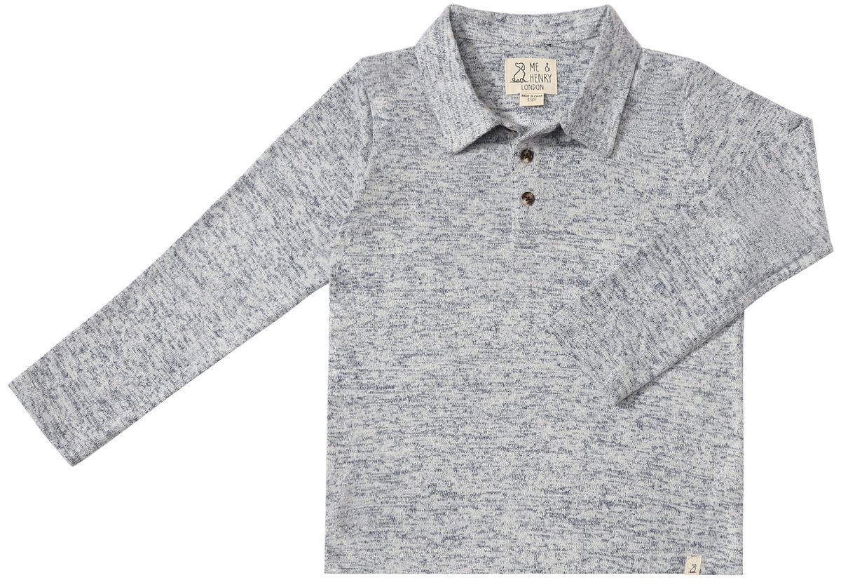 Spencer Polo - Heathered Navy