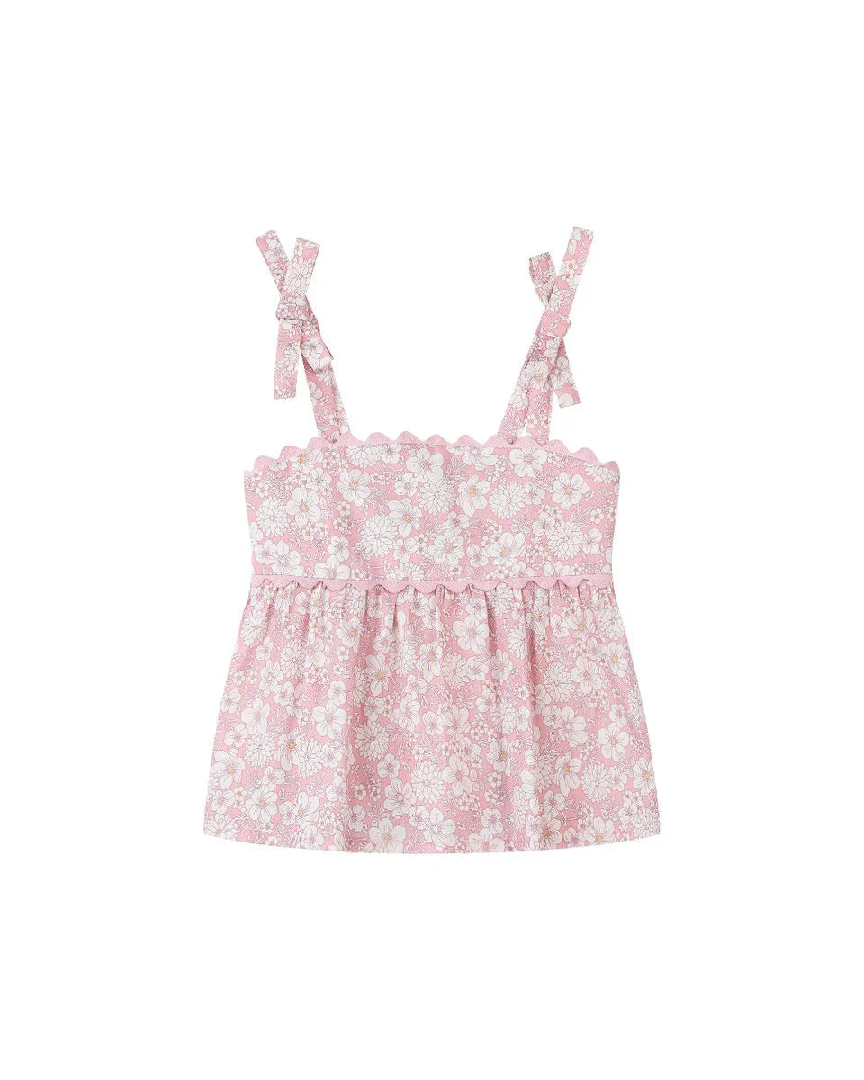 Scarlett Top - Pink Floral
