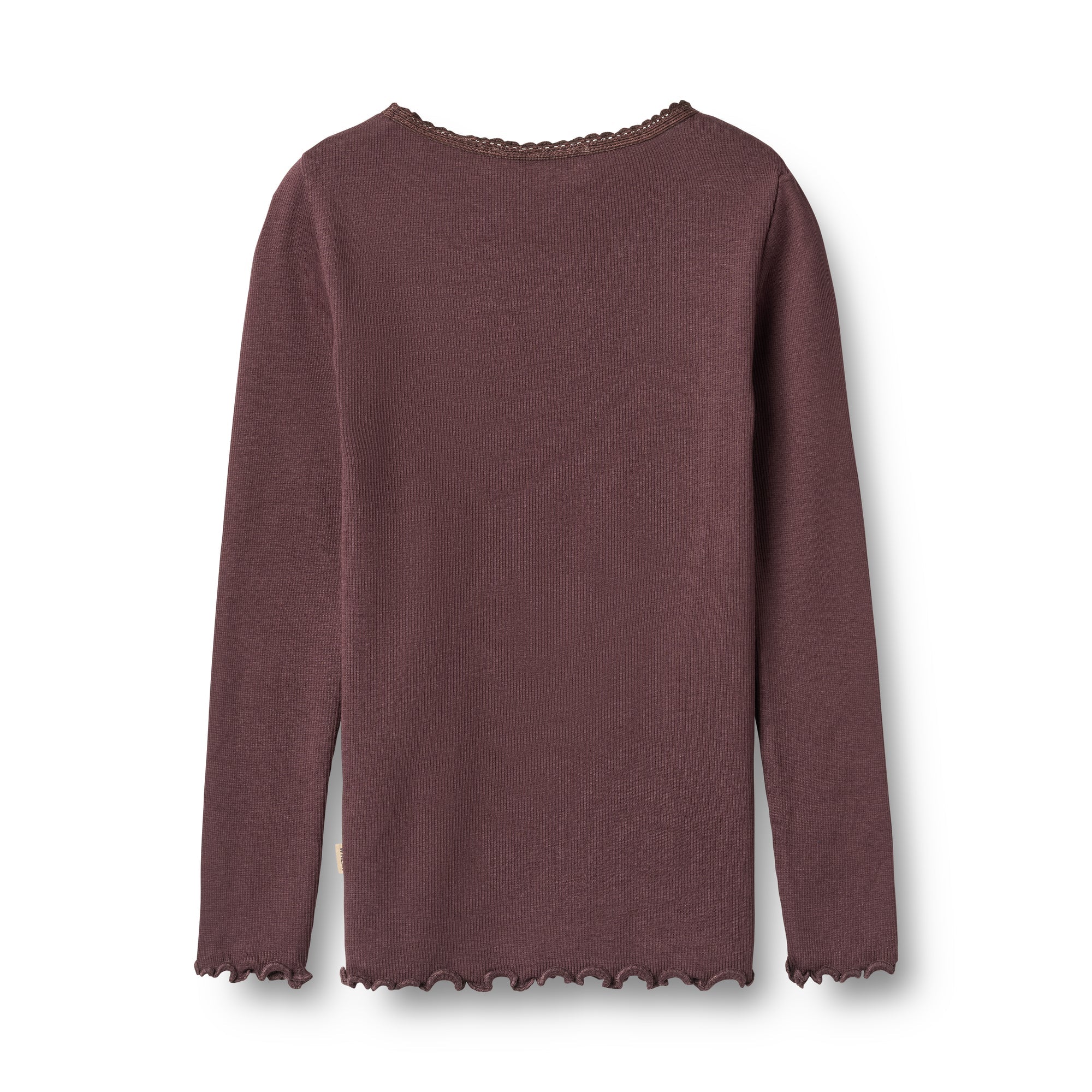 Reese Rib Long Sleeve T-Shirt - Fudge