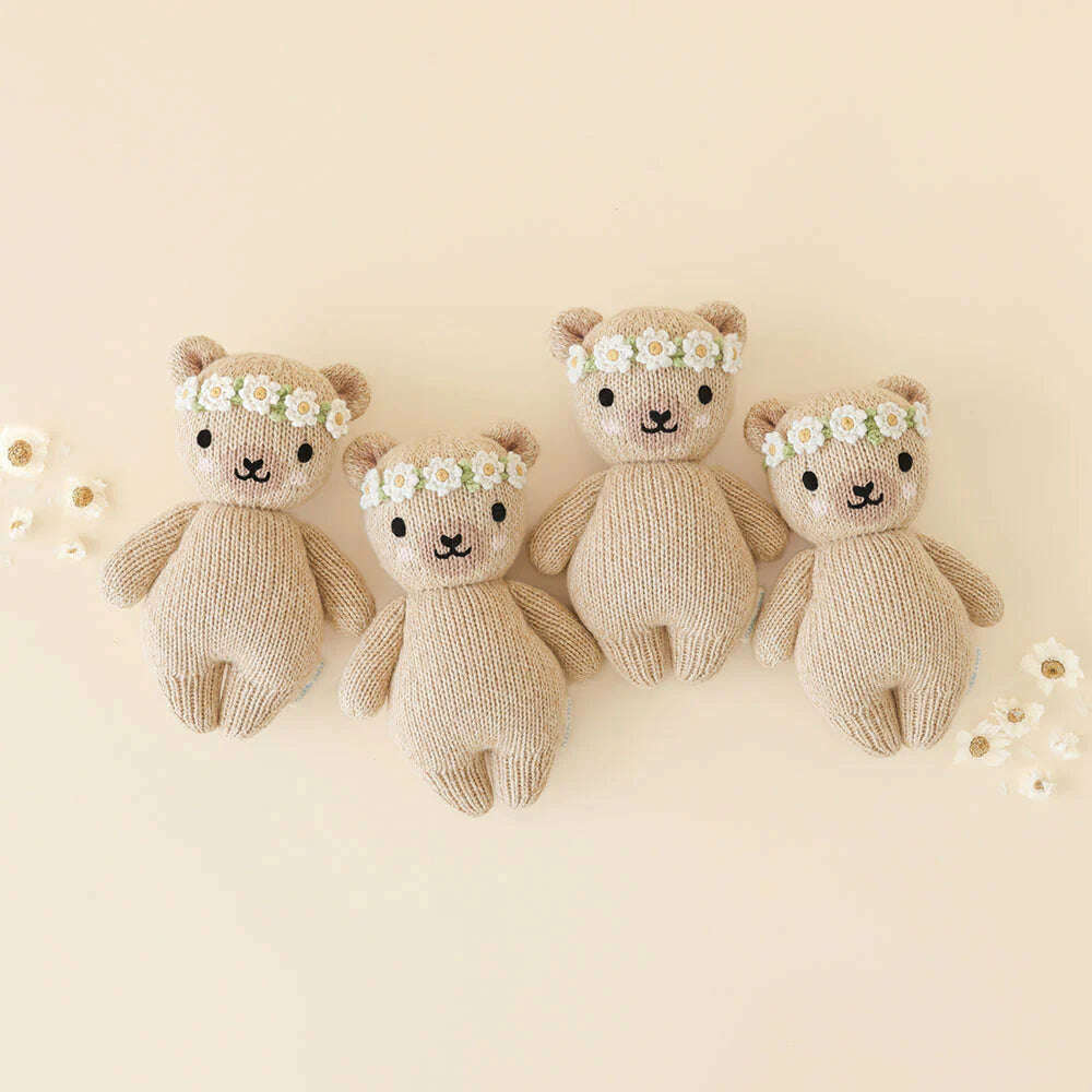 Baby Honey Bear - Ivory Floral