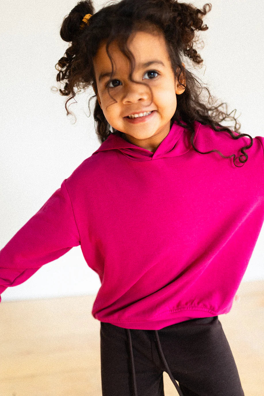 Kids Fleece Relaxed Hoodie - Cedar Grove & Rose Hip