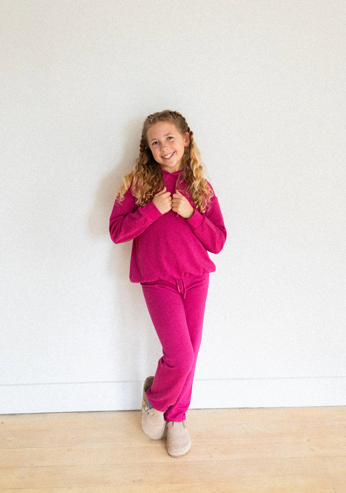 Youth Fleece Sweatpants - Cedar Grove & Rose Hip