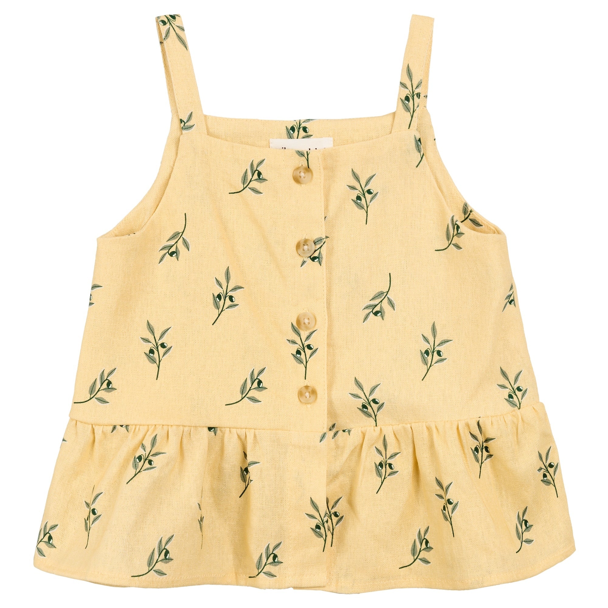 Yellow Linen Tank
