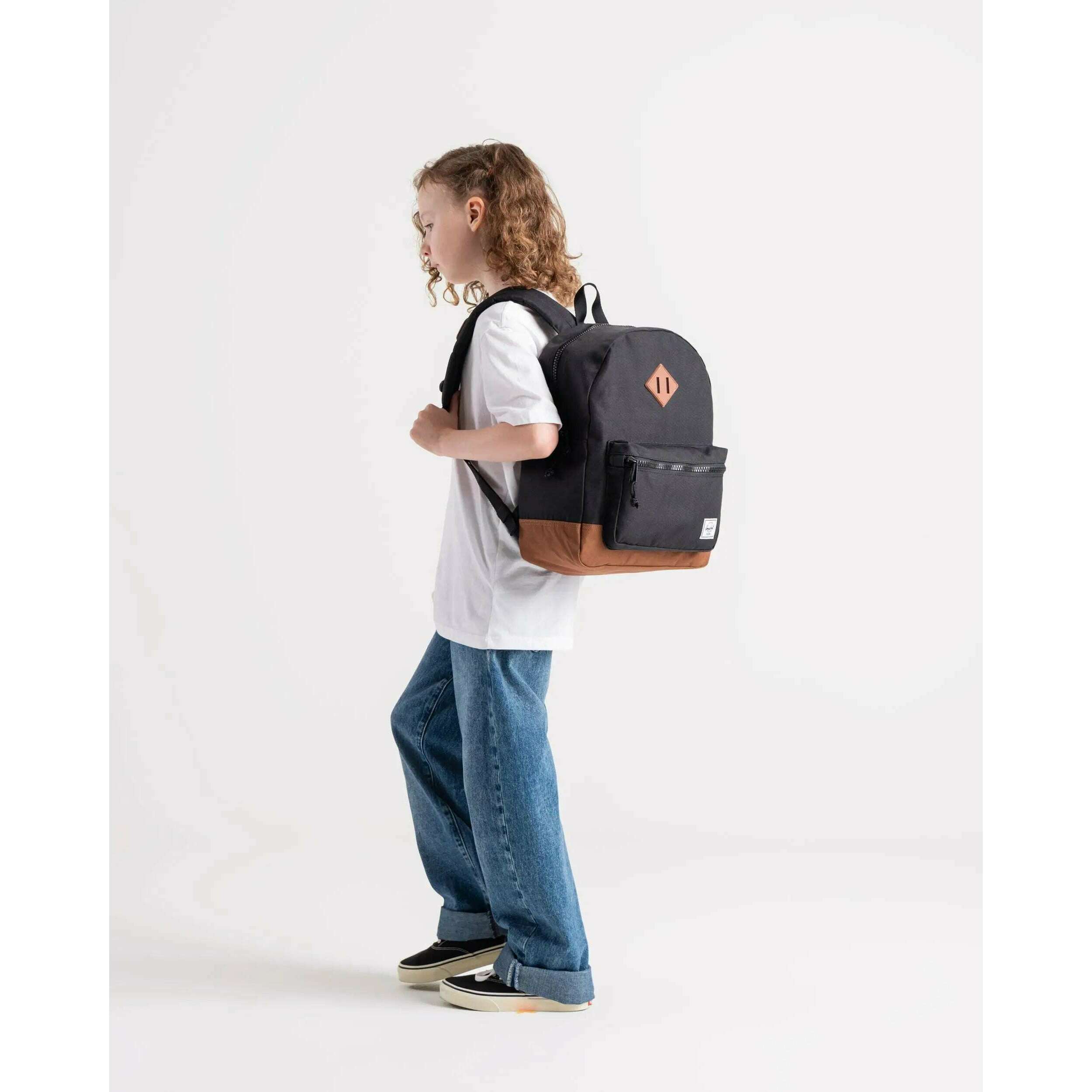 Heritage Youth Backpack - Tea Rose/Saddle Brown