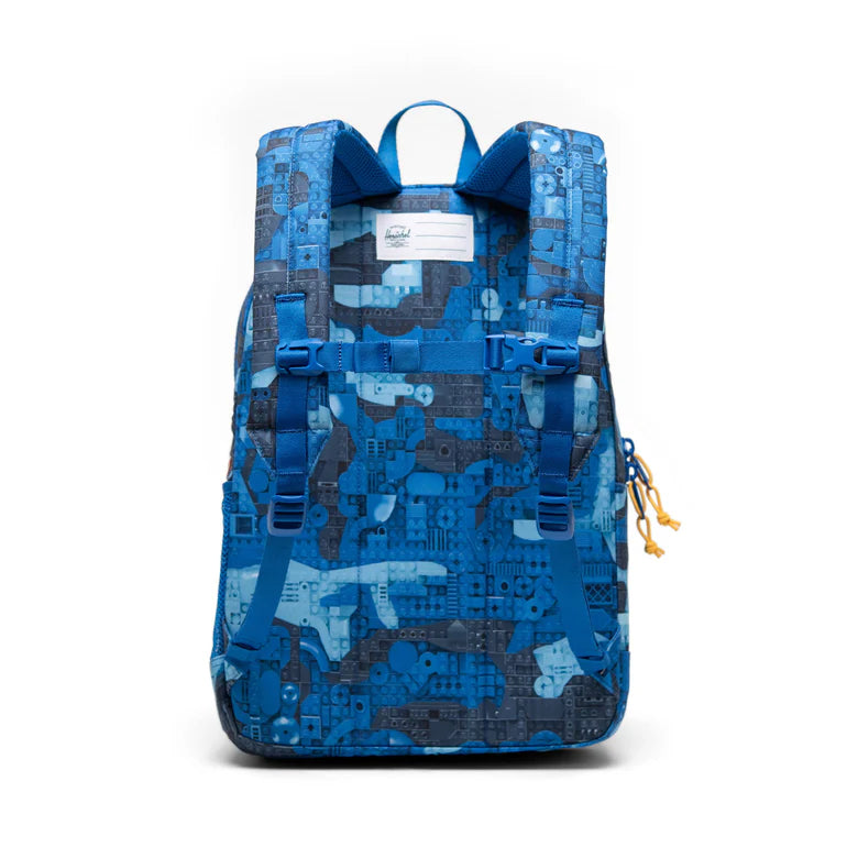 LEGO Herschel Heritage Youth Backpack - Abstract Bricks Blue