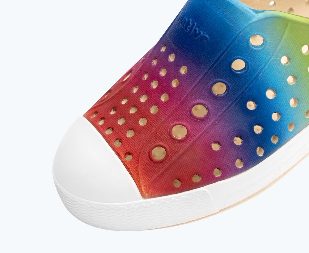 Jefferson Print - Bone White & Rainbow Gradient - Size C4