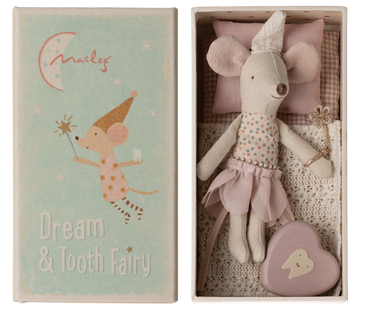 Tooth Fairy Mouse, Little Sister in Matchbox