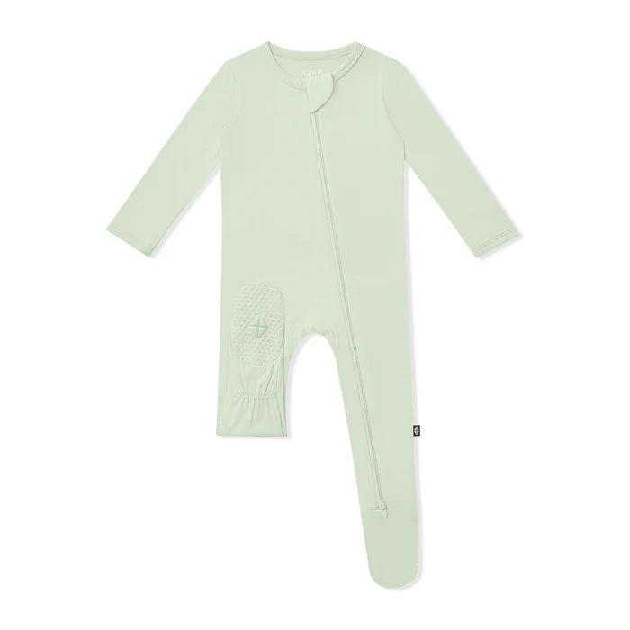 Zippered Footie in Basil