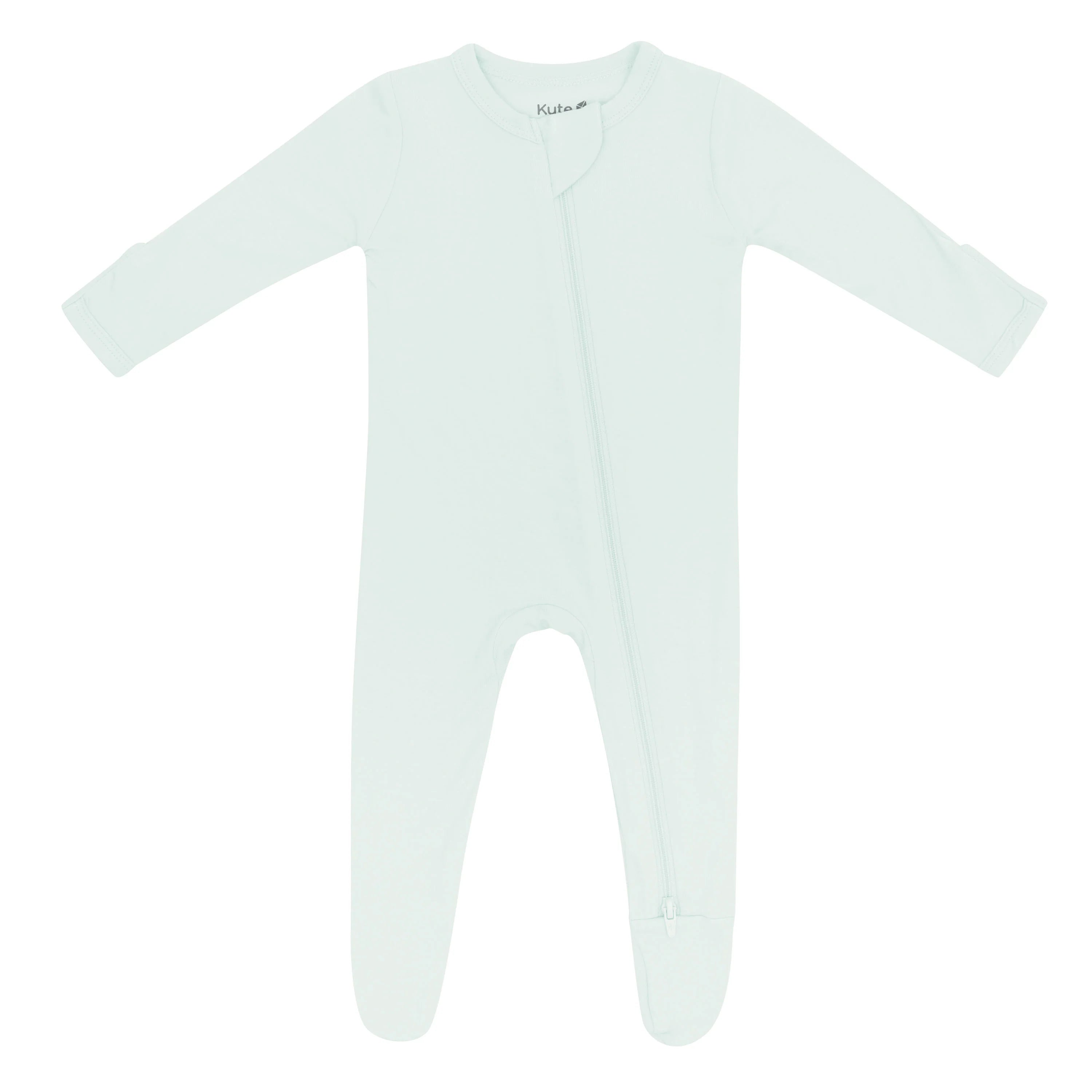 Zippered Footie in Dew