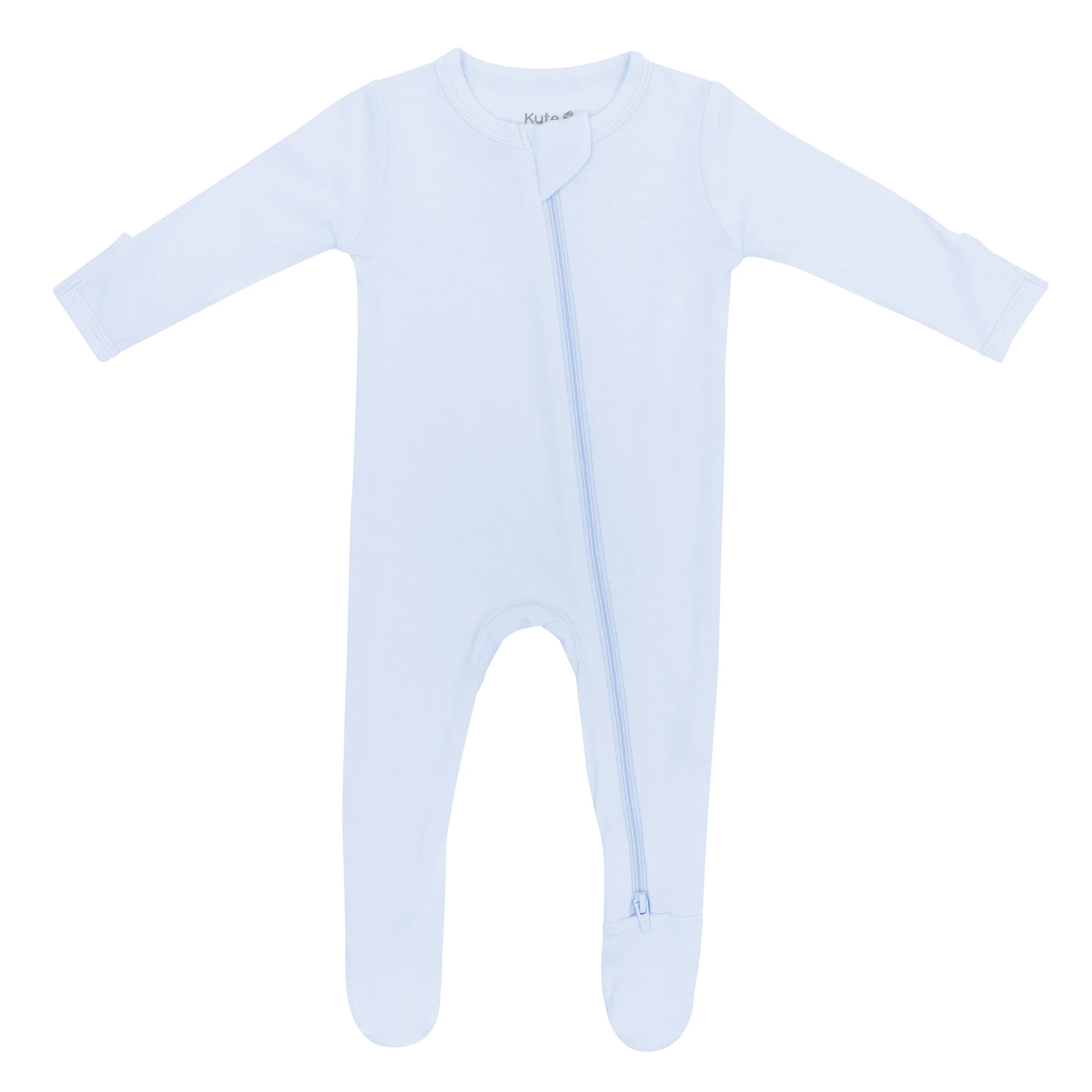 Zippered Footie in Mist