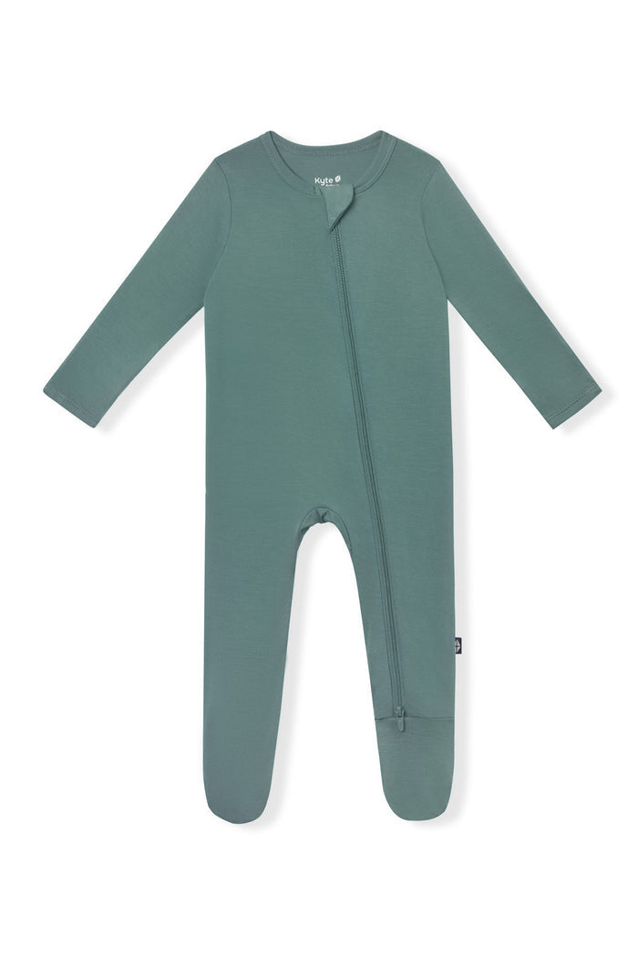 Zippered Footie in Pine
