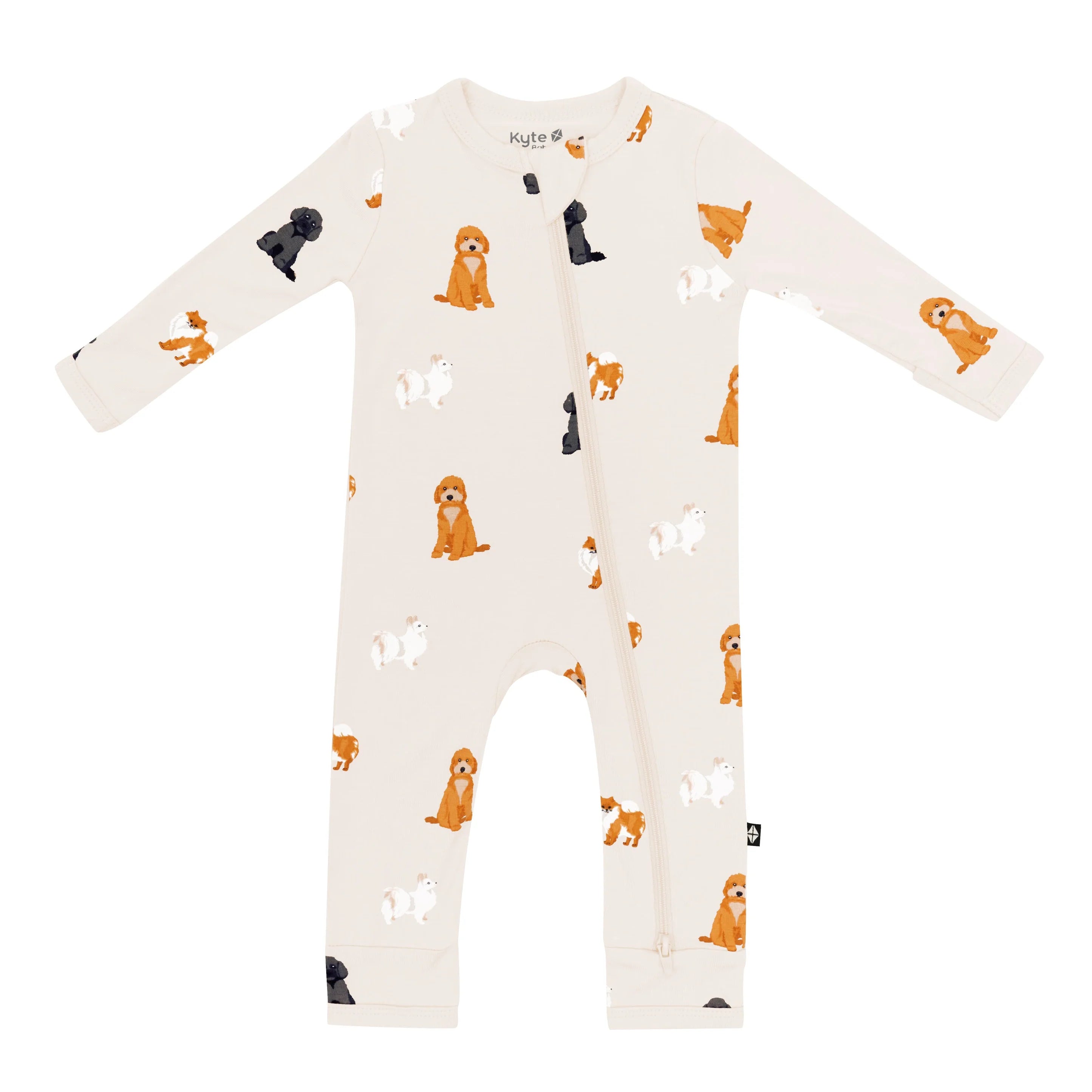 Zippered Romper in Fluffy Dog
