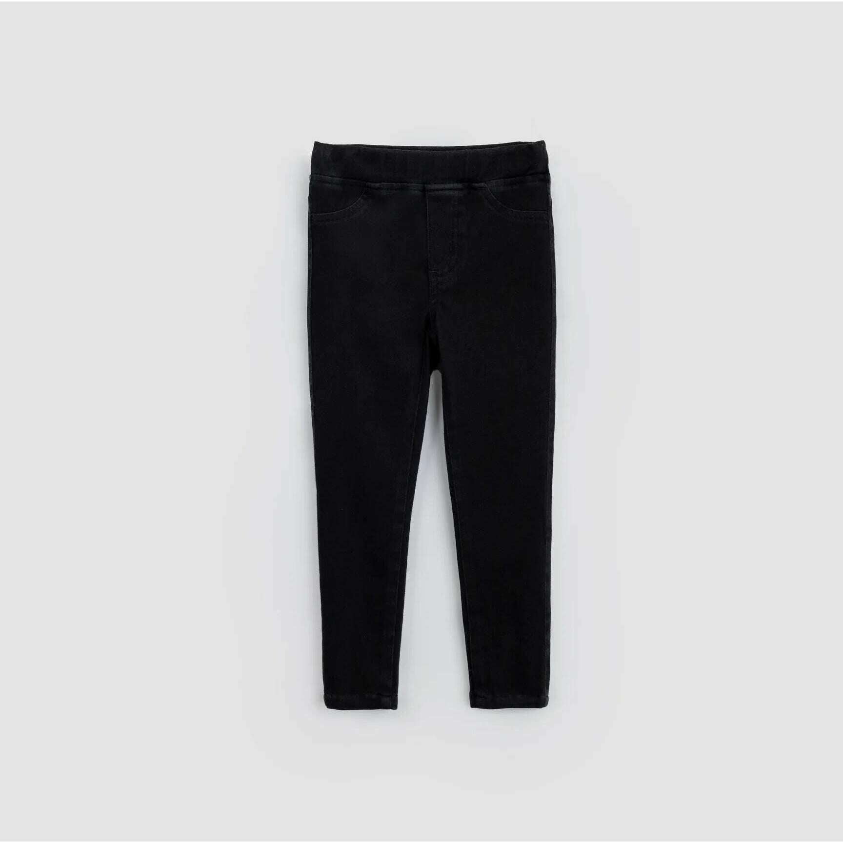 Black Stretch Denim Leggings - Size 10