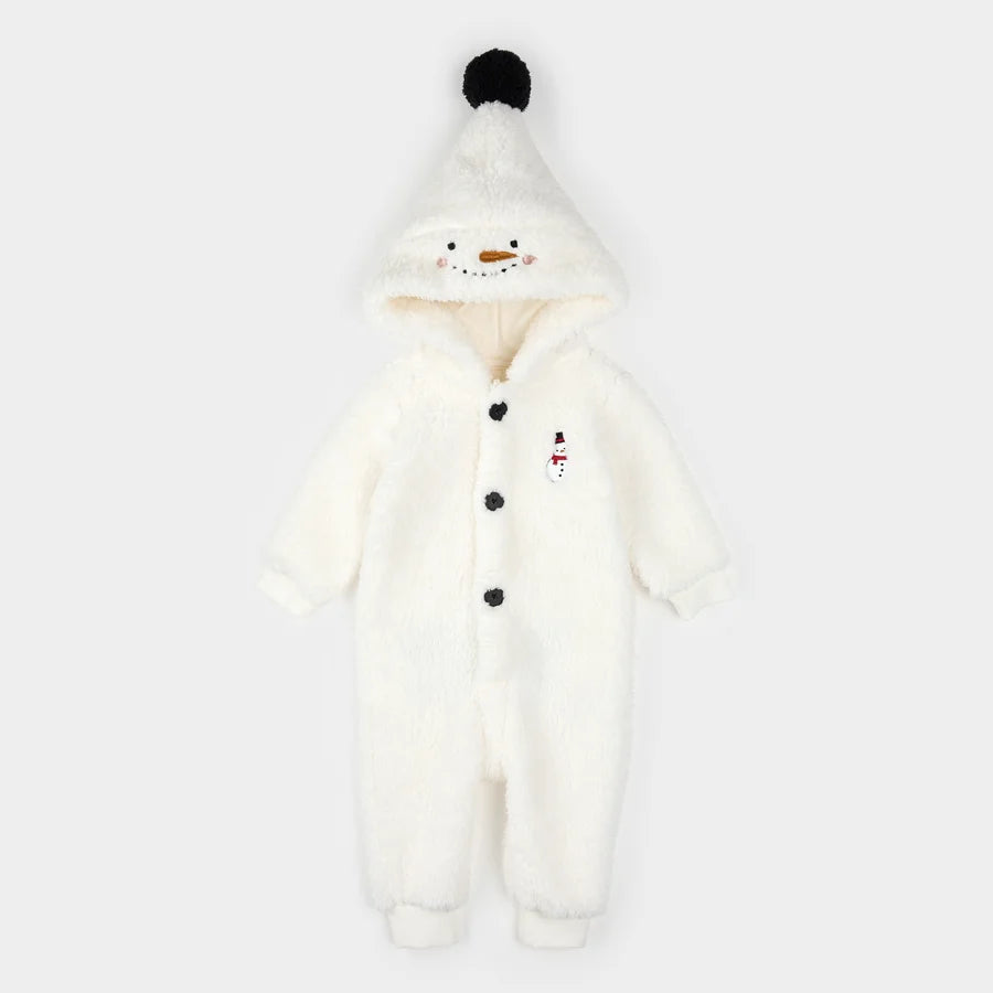 Snow Cute Off White Sherpa Playsuit