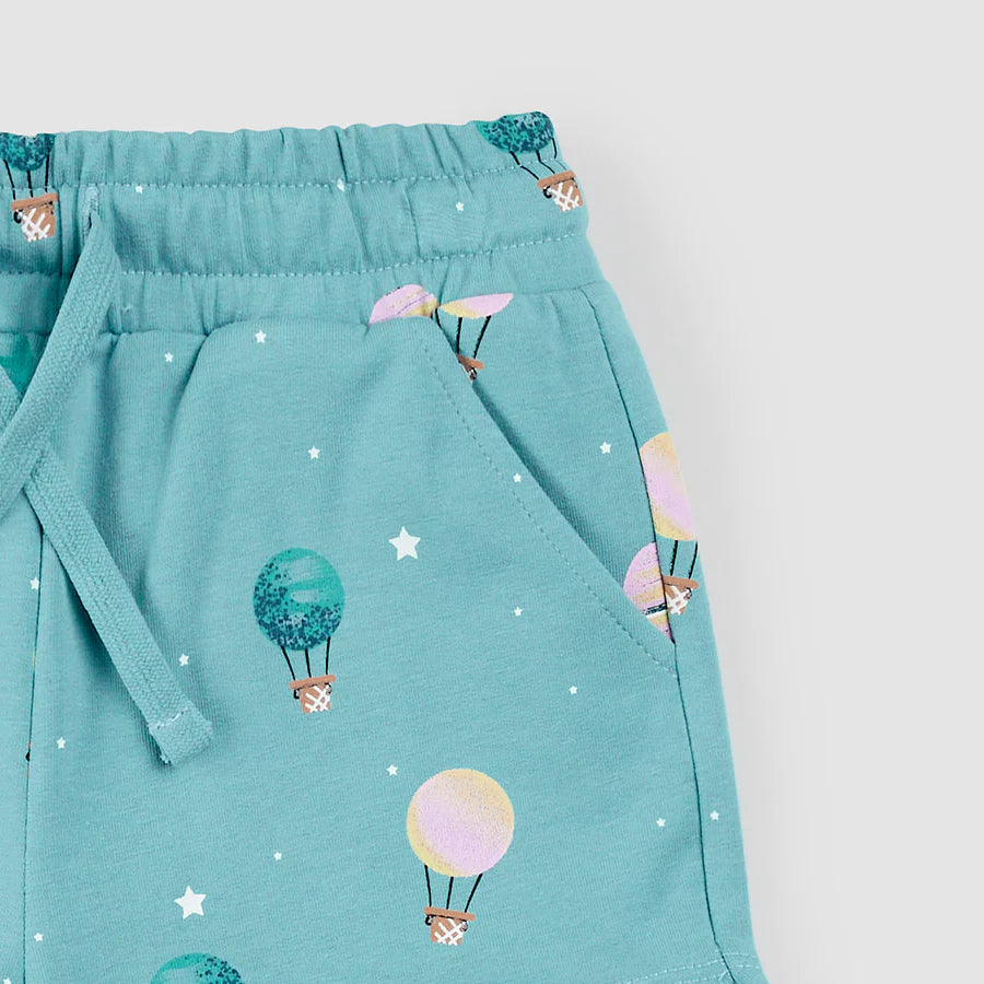 Hot Air Balloon Print on Reef Shorts