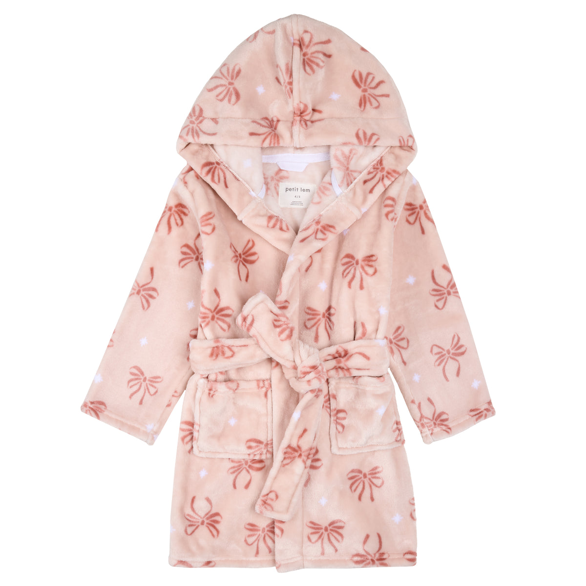 Plush Bow Ribbon Robe