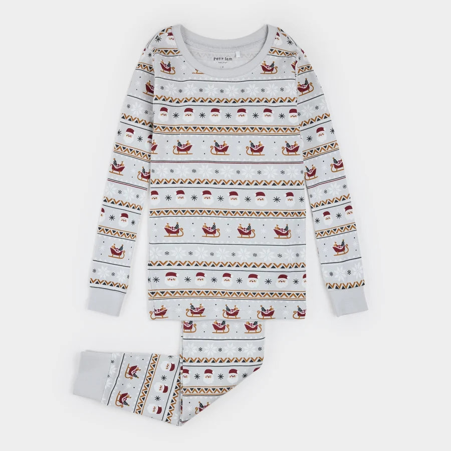 Merry Mix Print on Lunar Rock PJ Set