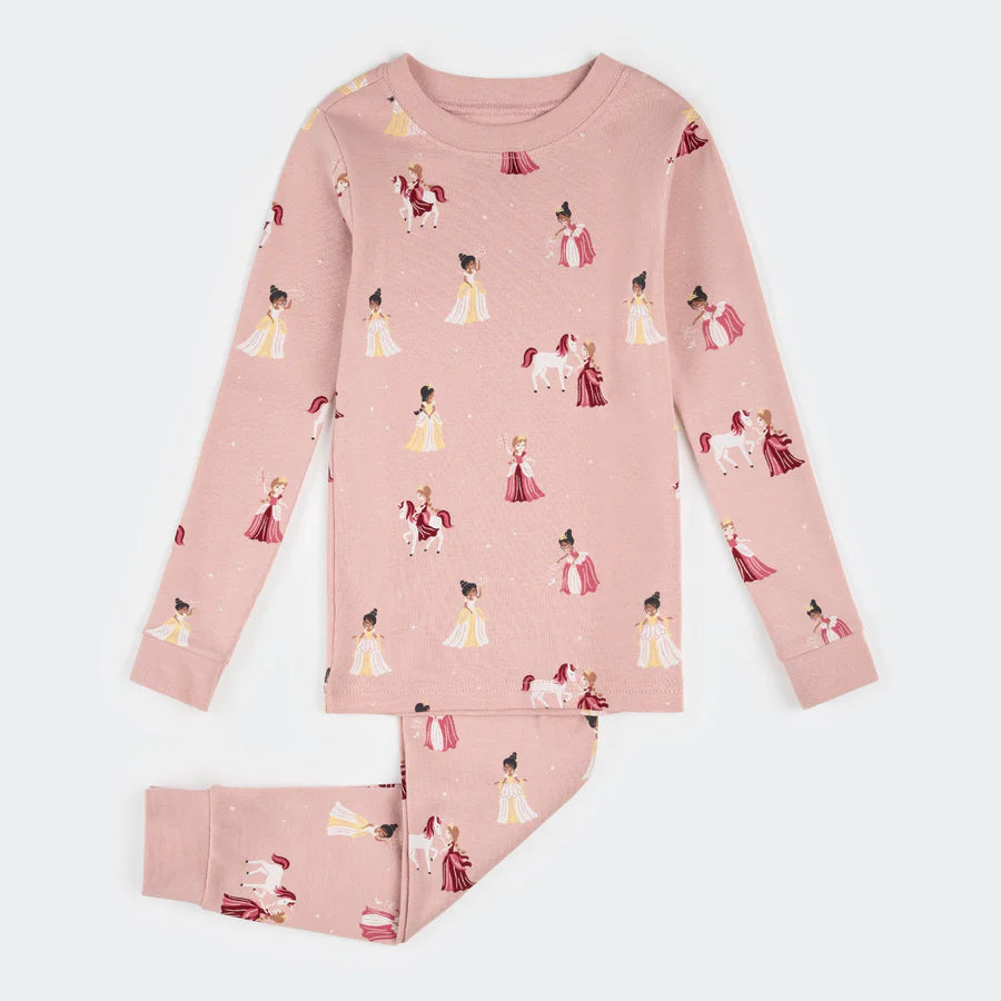 Princess Print on Vintage Rose PJ Set