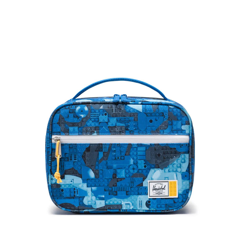 LEGO Pop Quiz Lunch Box Little Herschel - Abstract Bricks Blue