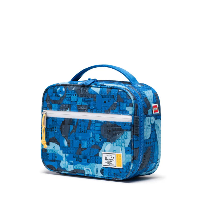 LEGO Pop Quiz Lunch Box Little Herschel - Abstract Bricks Blue