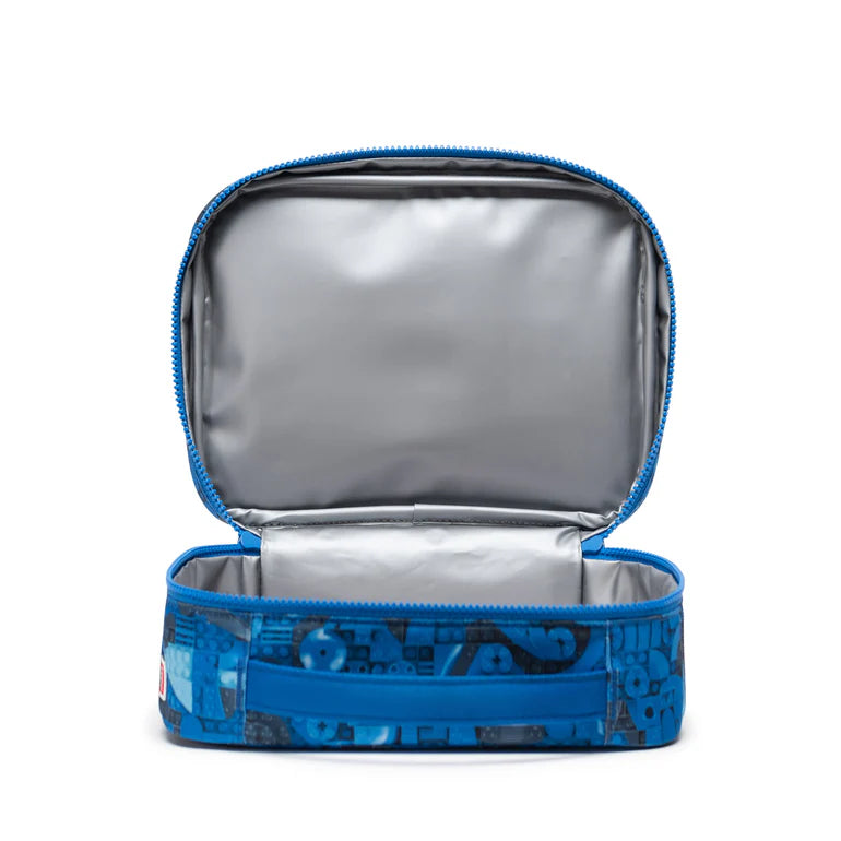 LEGO Pop Quiz Lunch Box Little Herschel - Abstract Bricks Blue