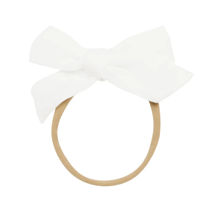 Bamboo Muslin Medium Bow in Cloud