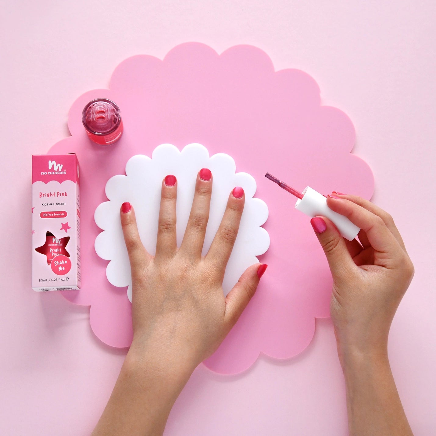 Water-Based Scratch off Nail Polish - Bright Pink