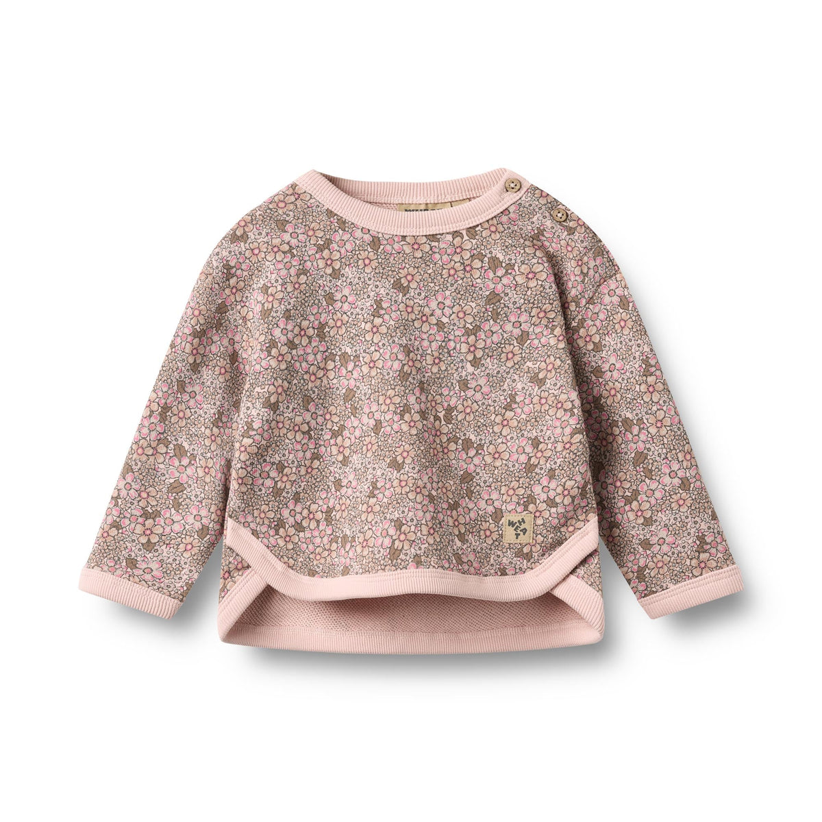 Emery Sweatshirt - Rose Brown Flowers