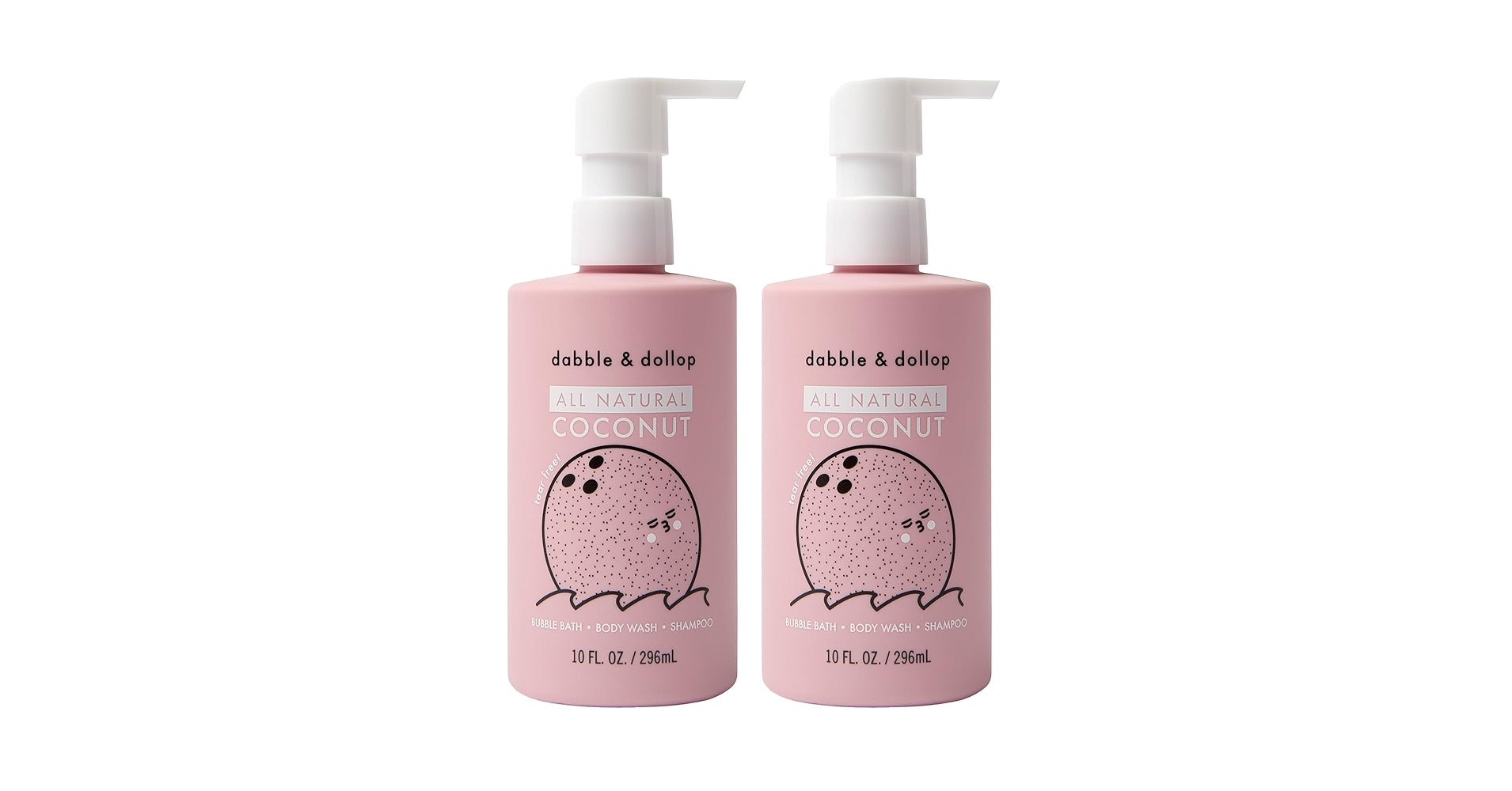 Tear Free Shampoo, Body Wash & Bubbles 3 in 1 - Coconut