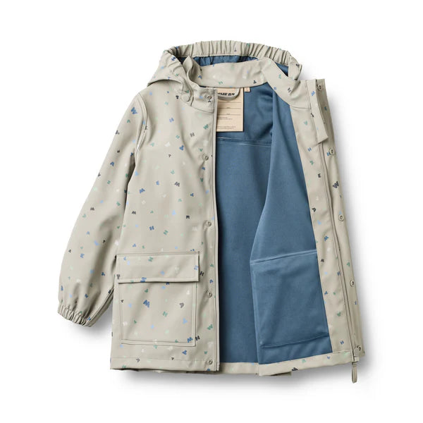Rainwear Ollo Jacket - light flint letters