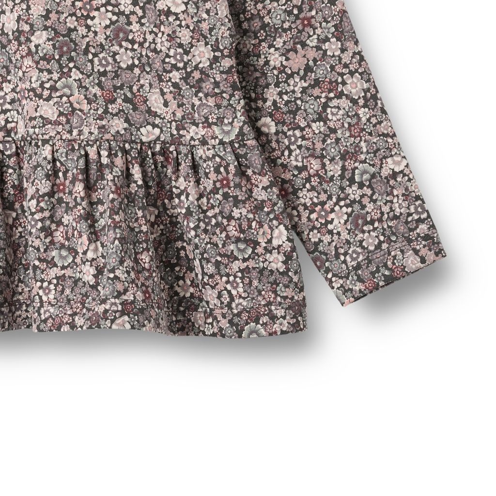 Carolina Long Sleeve T-Shirt - Purple Stone Flowers