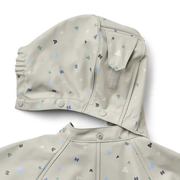 Rainsuit Mika - Light Flint Letters
