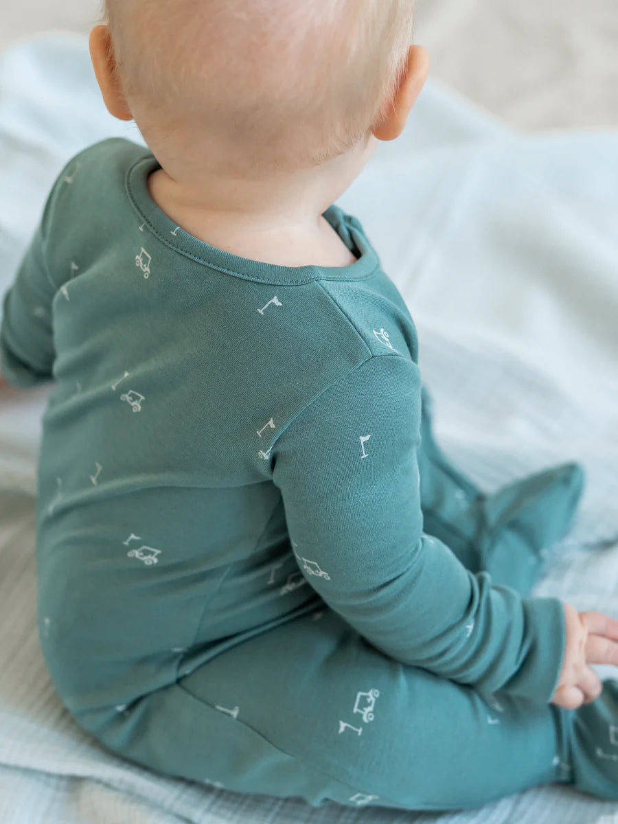 Peyton Zipper Sleeper - Fairway / Laguna