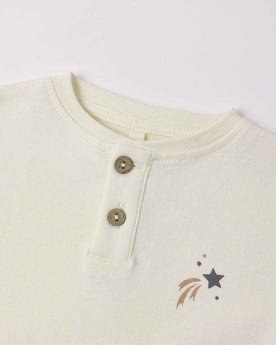 Long Sleeve Henley Tee - Midnight