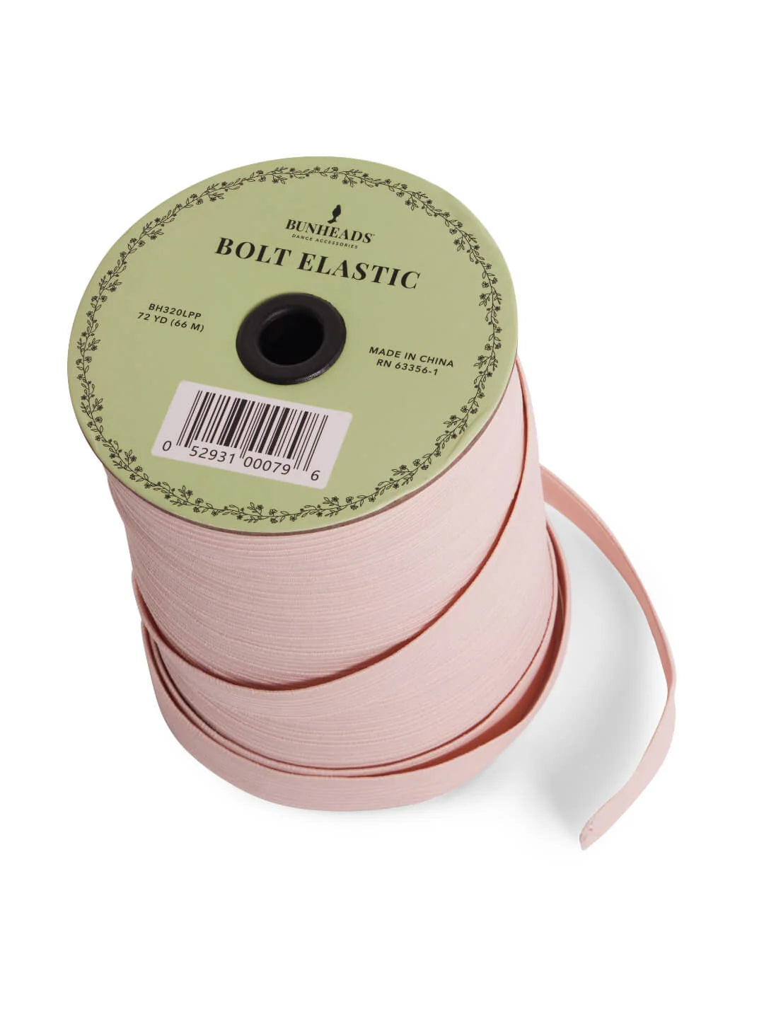 Cut-to-order Light Pink Elastic Bolt