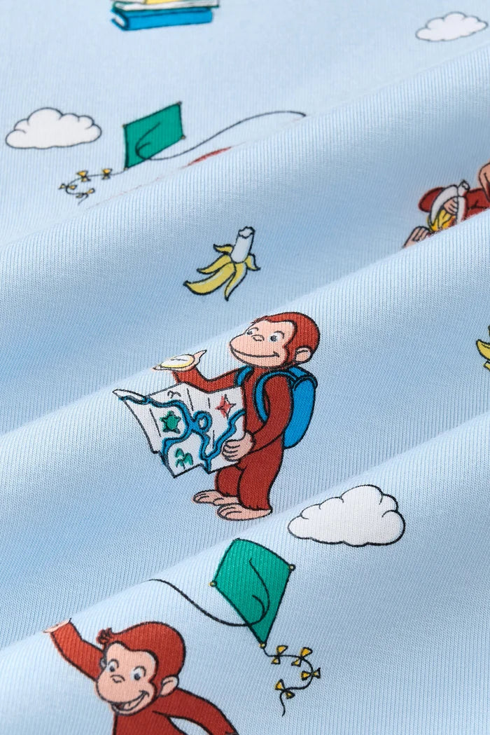 Long Sleeve Pajamas in Curious George