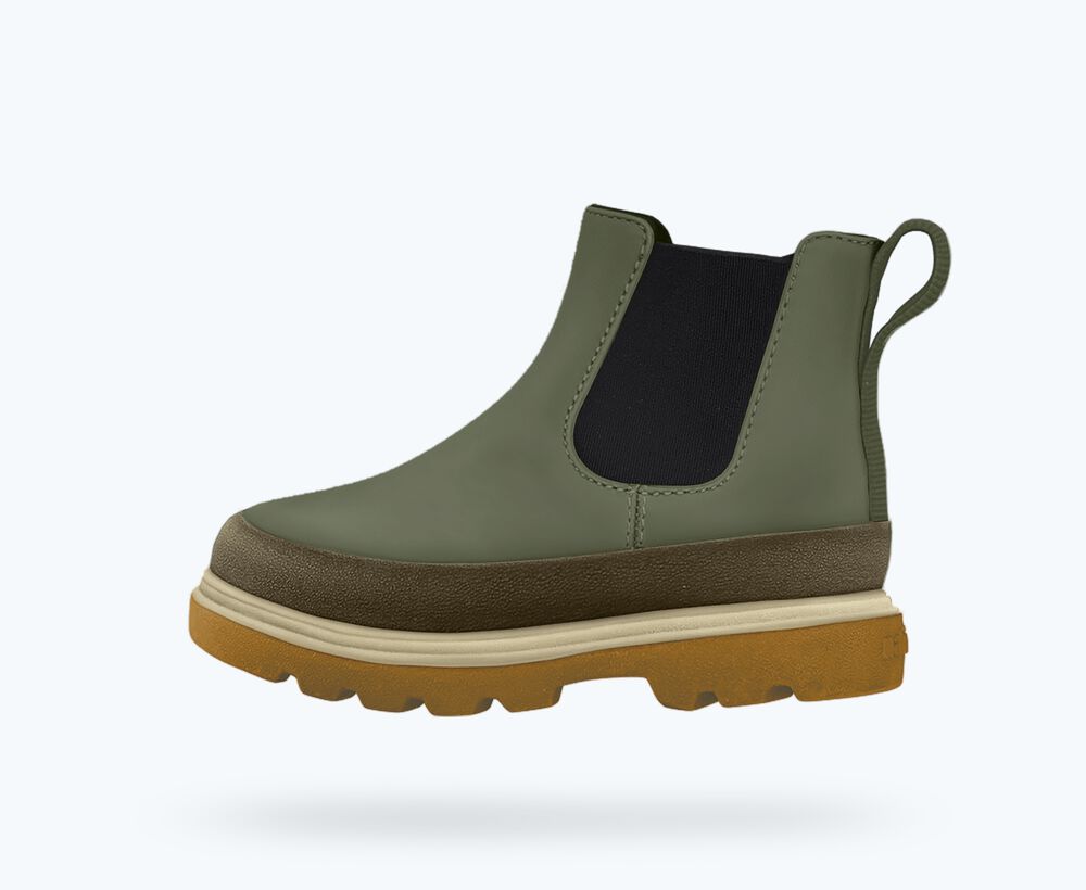Kensington Chelsea Boots - Olivine / Mash Brown/ Bone White