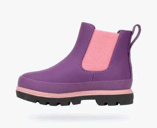 Kensington Chelsea Boots - Orchid Purple/ Jiffy Black/ Parachute Pink
