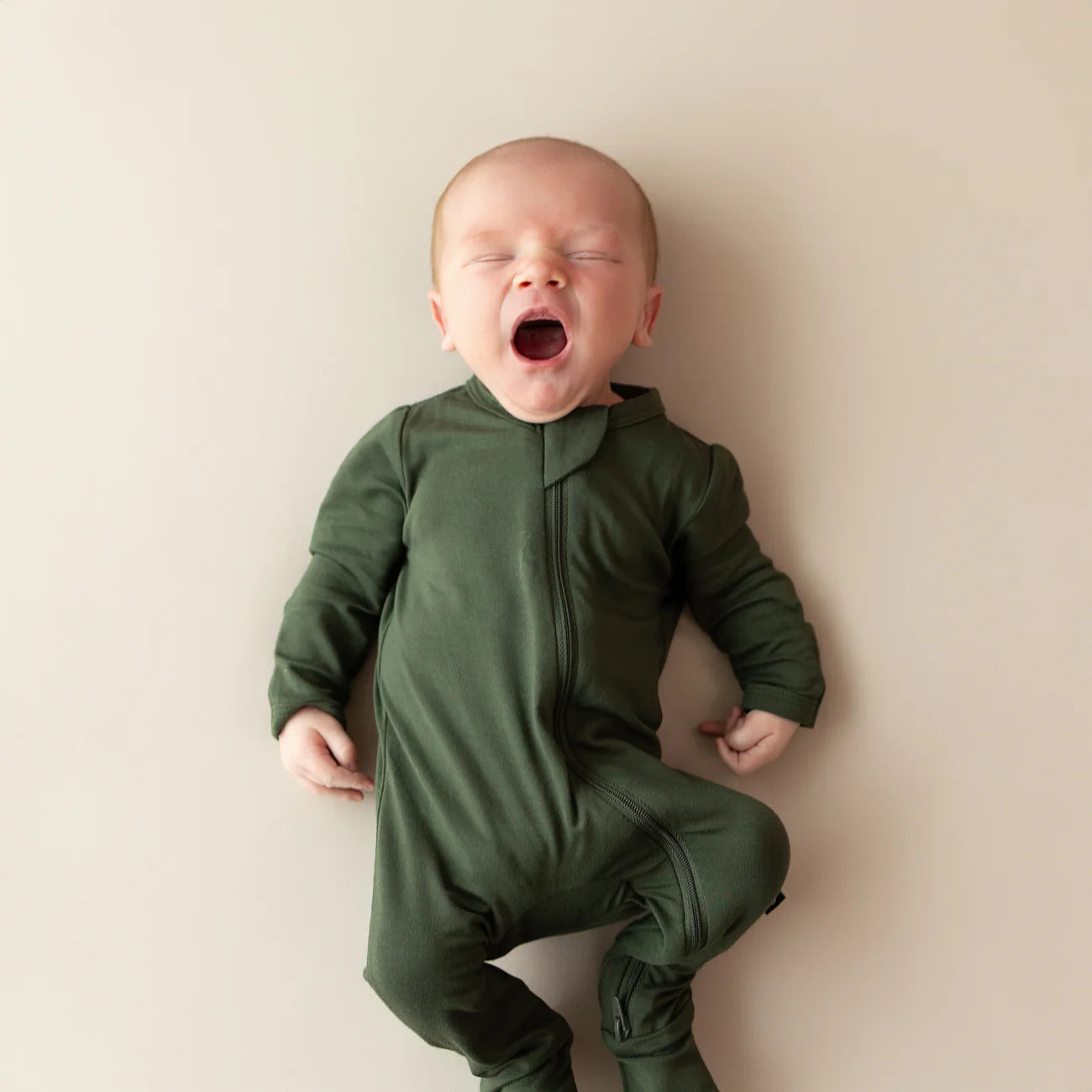 Zippered Footie in Fir