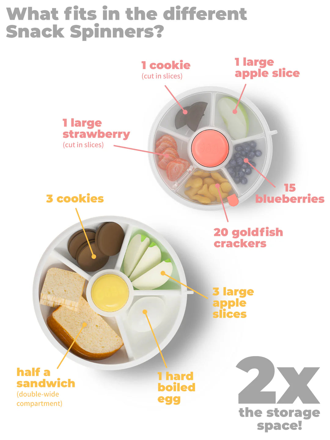 Large Snack Spinner - Teal