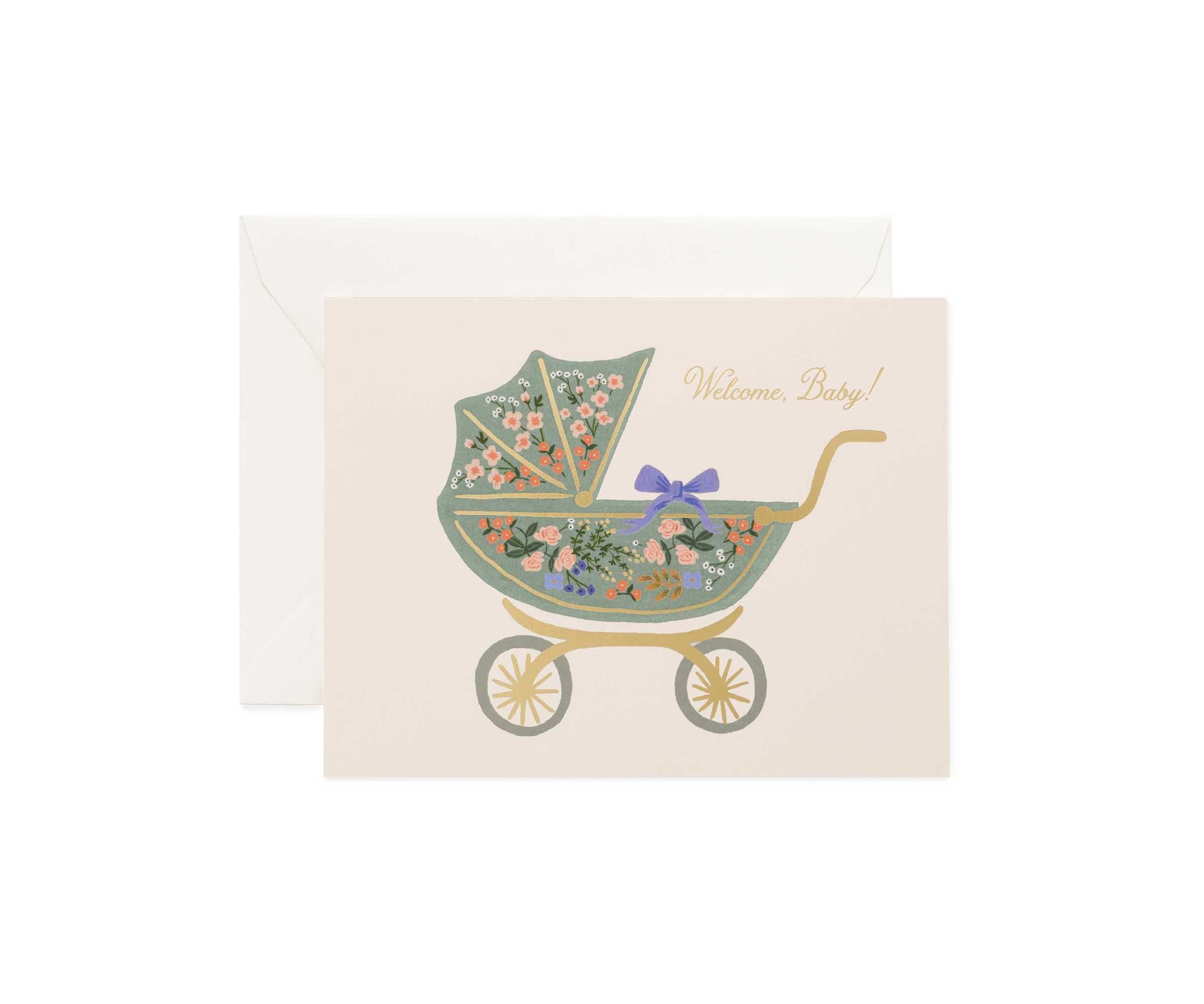 Floral Pram Card
