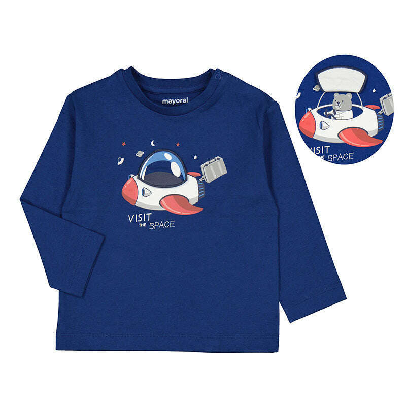 Space Long Sleeve T-Shirt - Size 6M