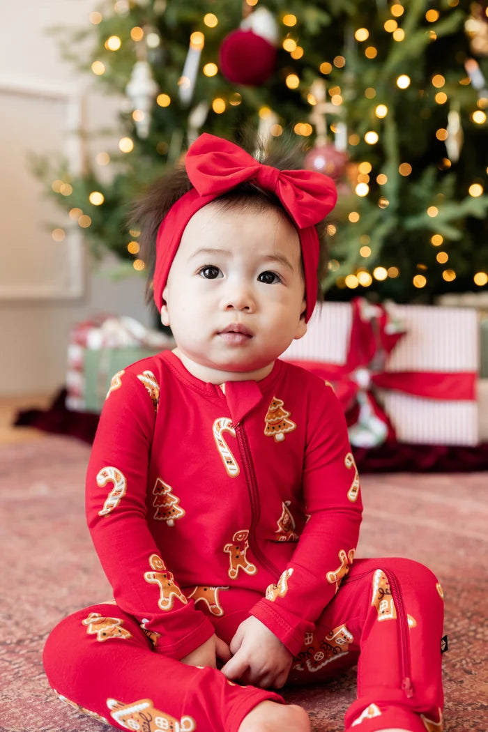 Zippered Romper in Gingerbread