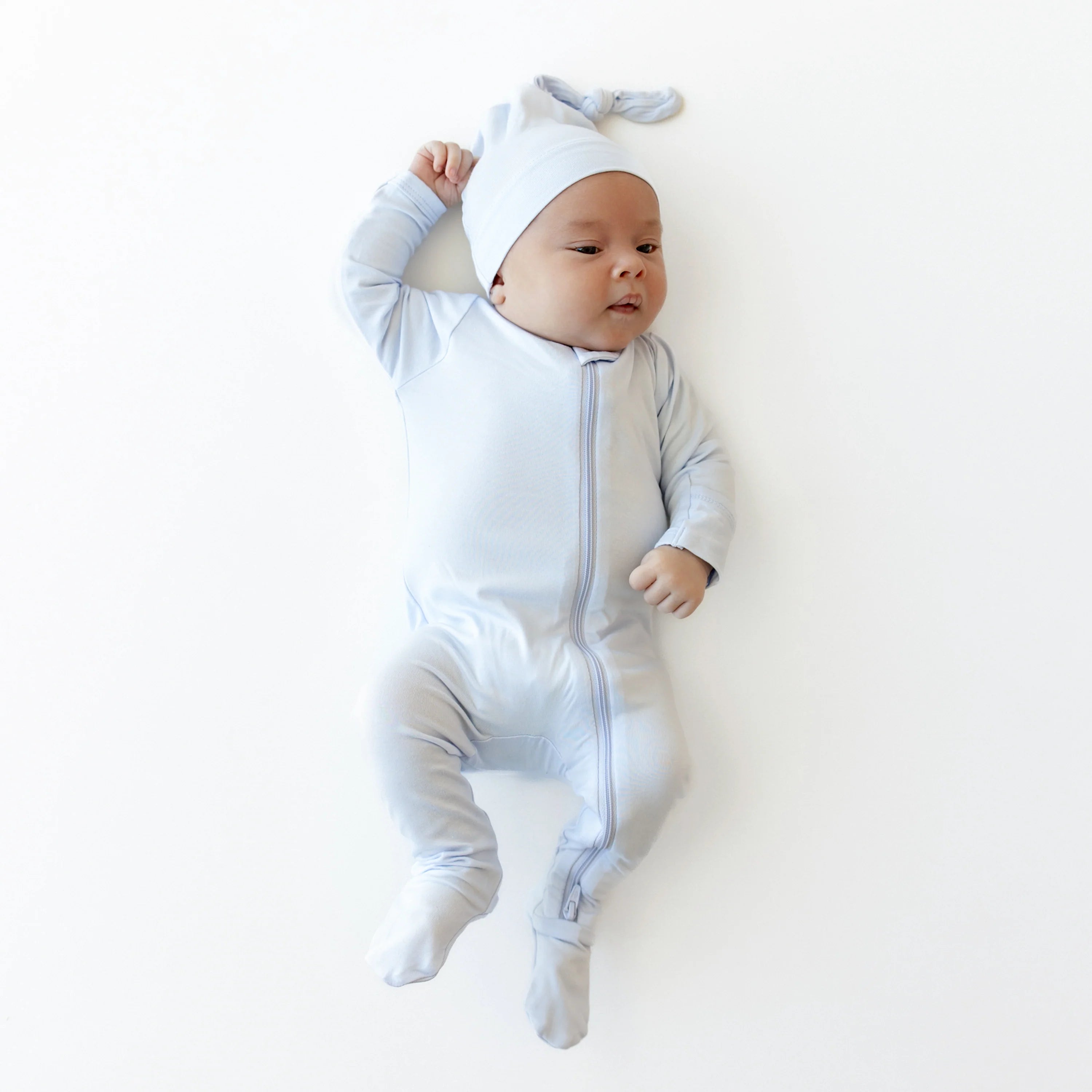 Zippered Footie in Mist