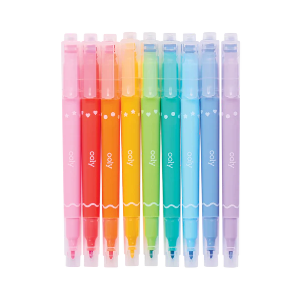 Confetti Stamp Double-Ended Markers