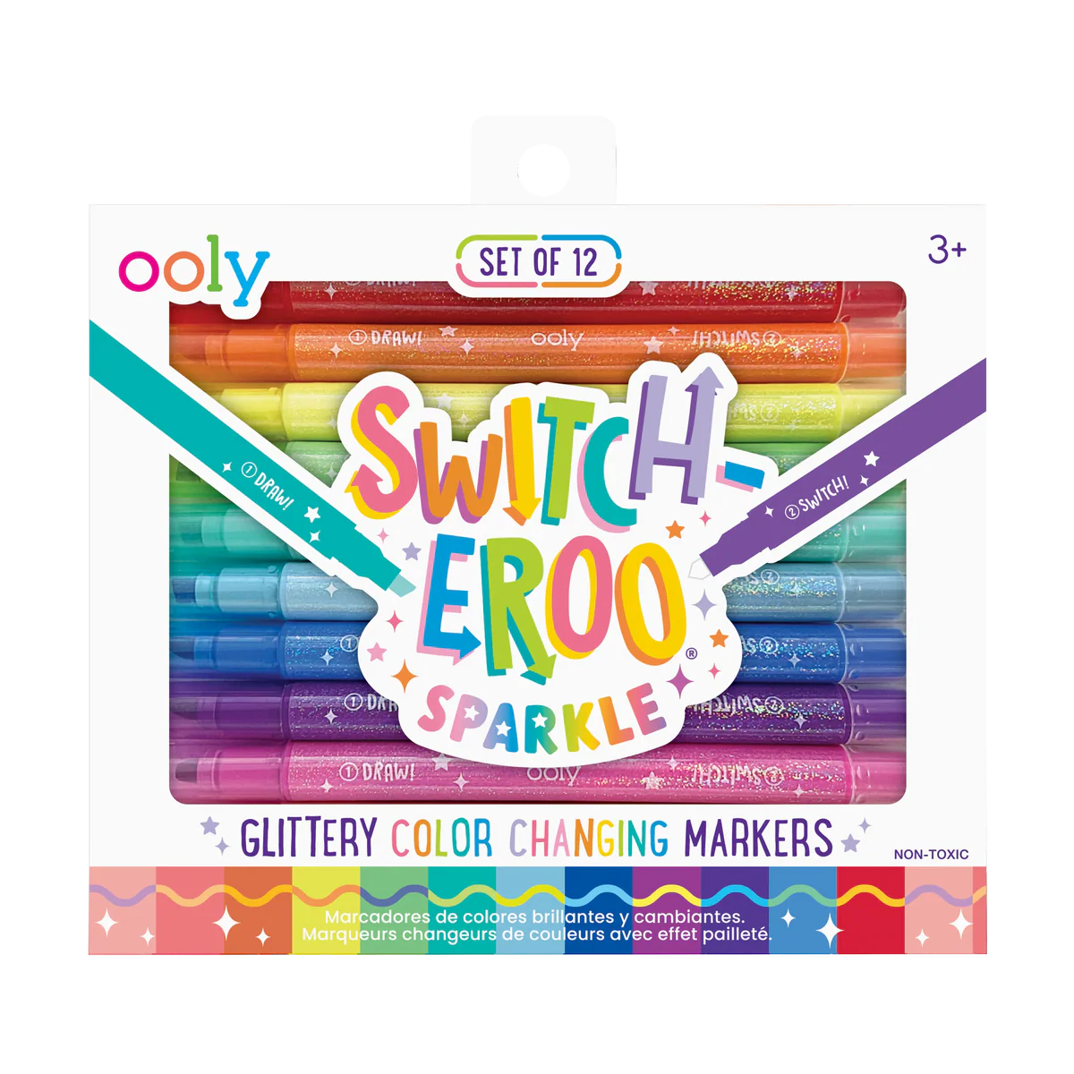 Switch-eroo Sparkle Glittery Color Changing Markers