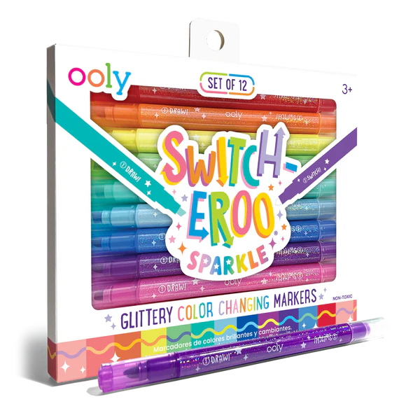 Switch-eroo Sparkle Glittery Color Changing Markers