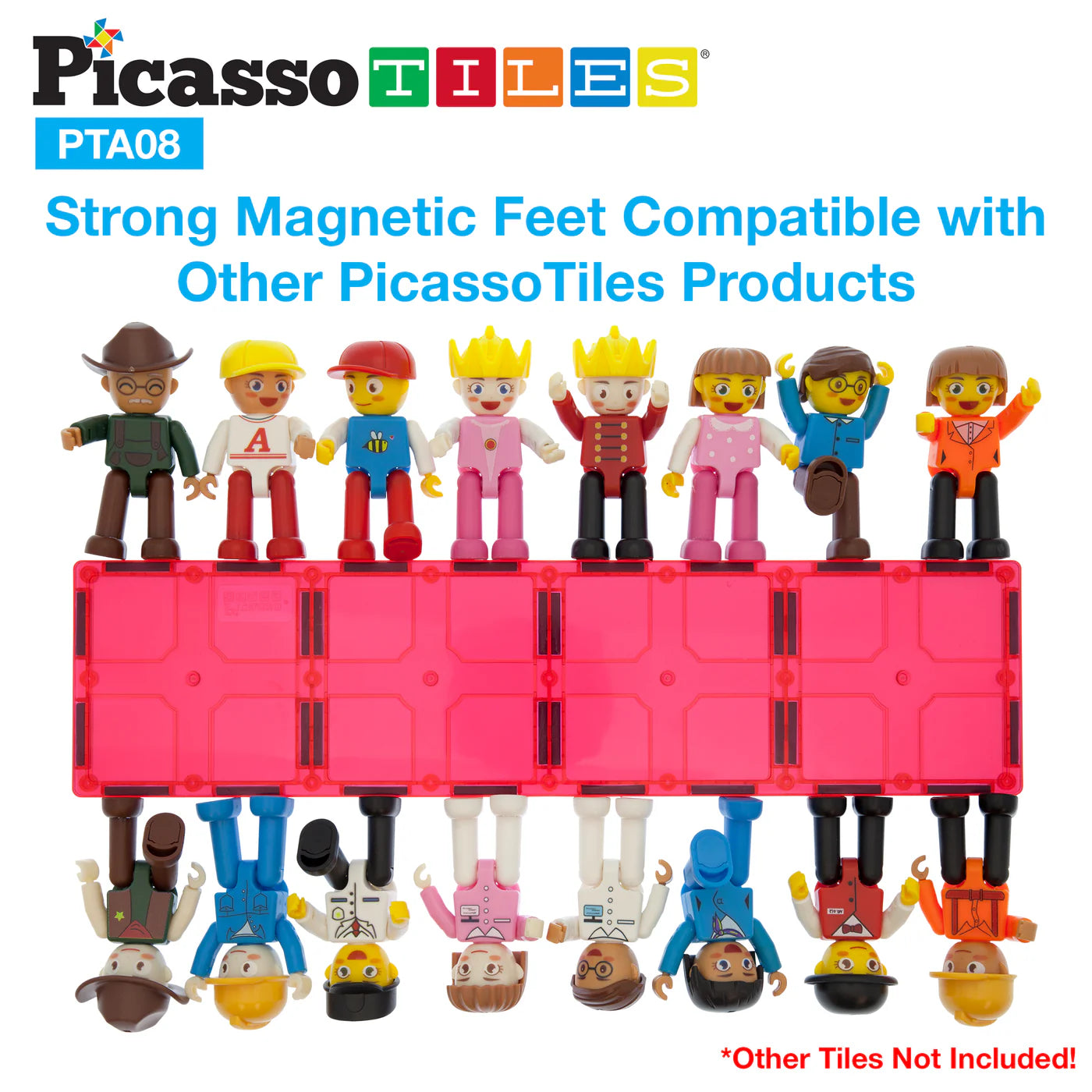 Picasso Tiles 16 Piece Character Figure Set