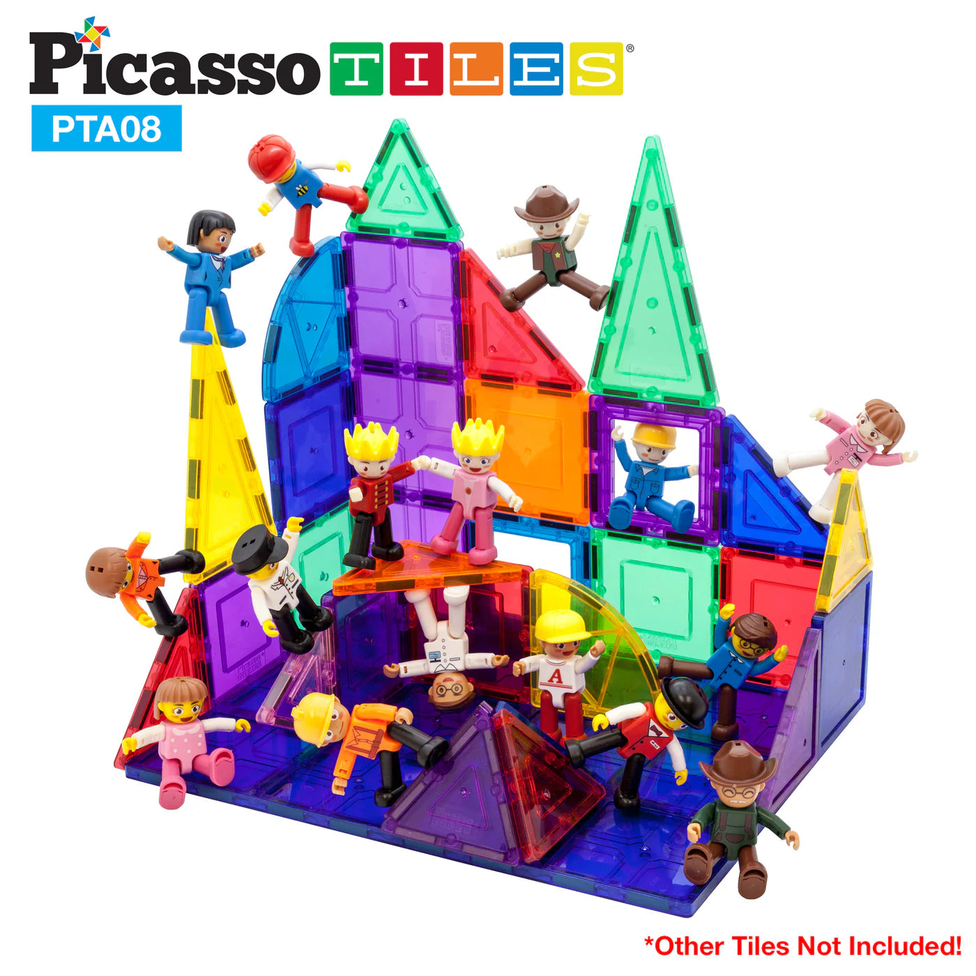 Picasso Tiles 16 Piece Character Figure Set