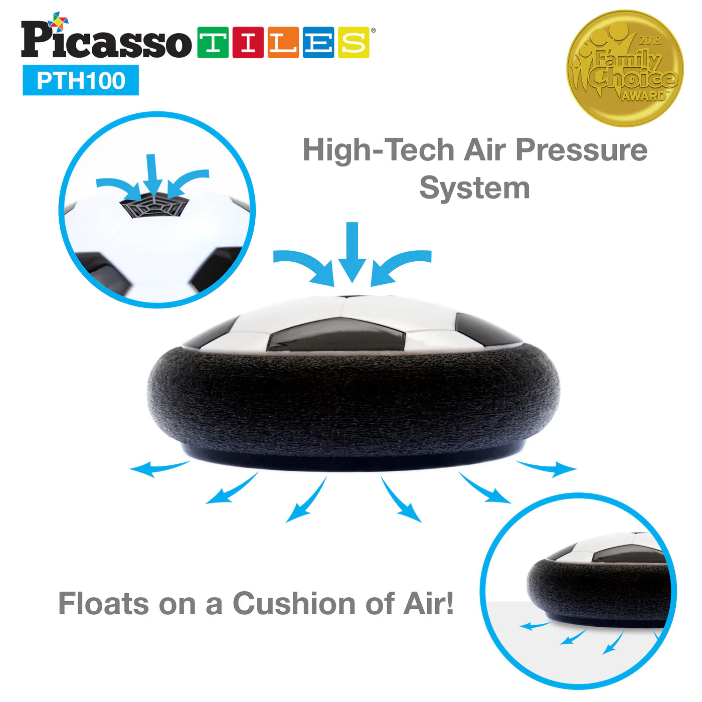 Picasso Tiles Hover Soccer Ball